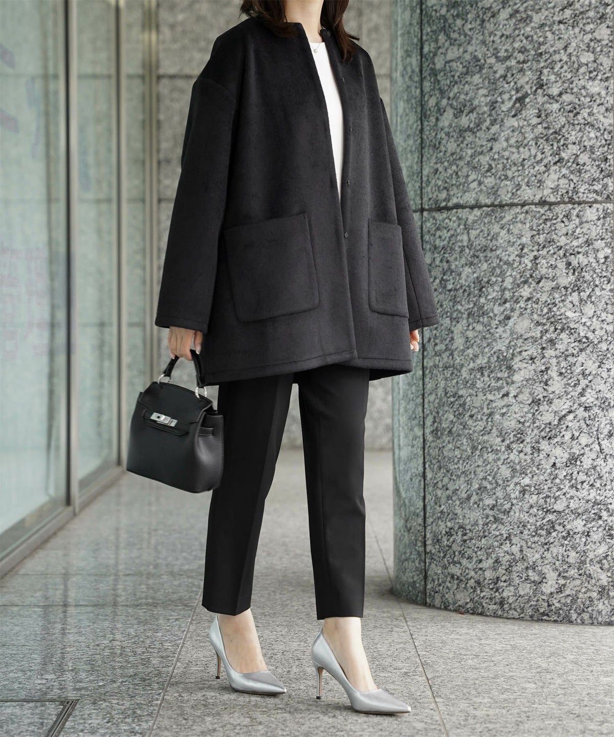 ライナー ベスト付き コート アウター レディース キルティング ベスト 2way 暖かい 可愛い きれいめ サックス ベージュ ブラック M