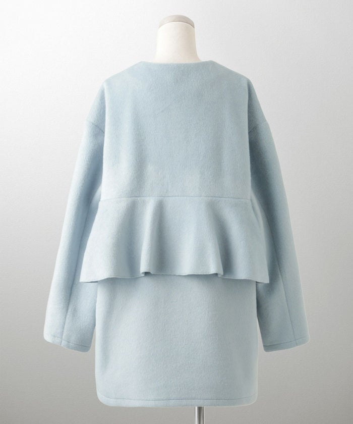 ライナー ベスト付き コート アウター レディース キルティング ベスト 2way 暖かい 可愛い きれいめ サックス ベージュ ブラック M