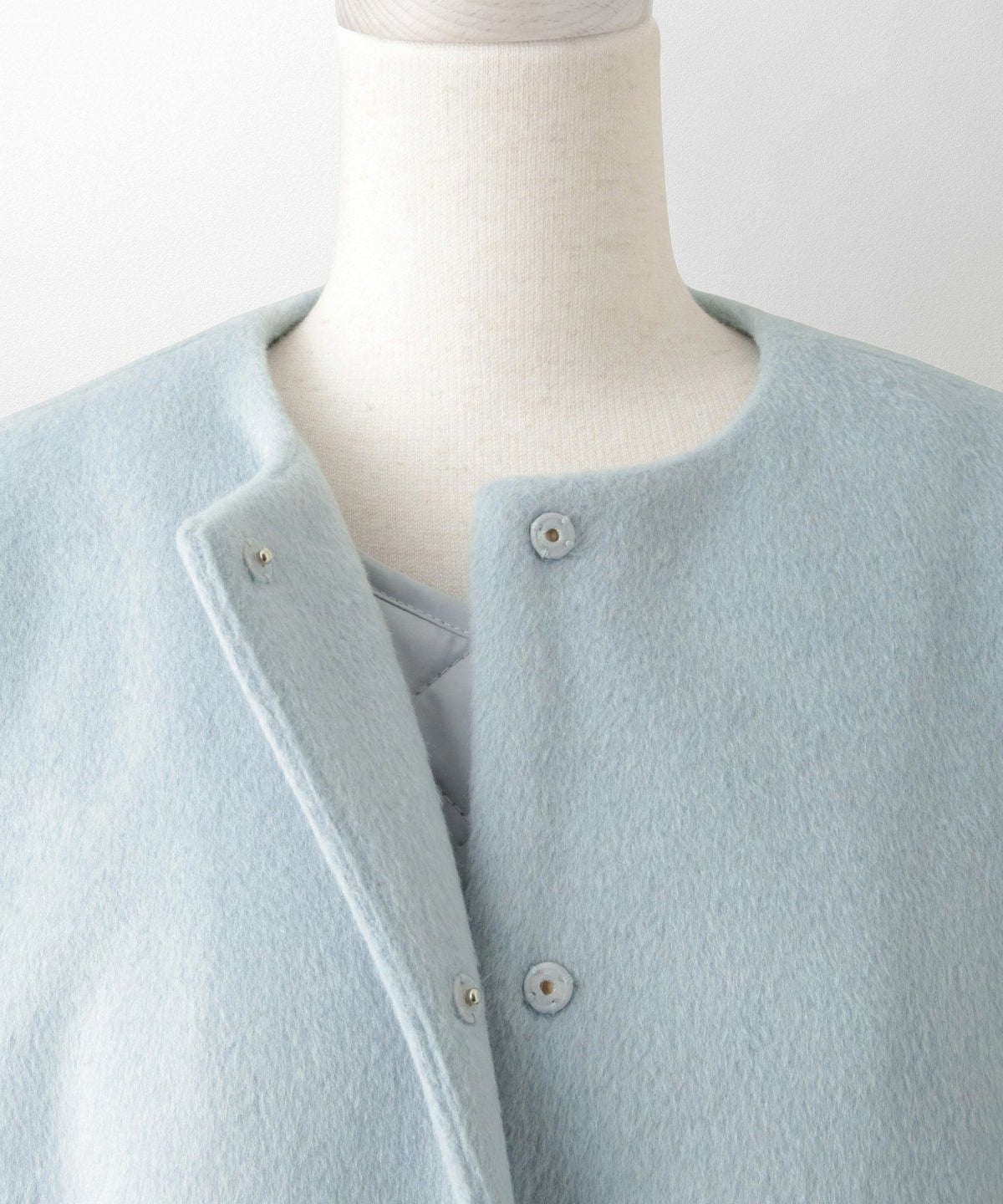 ライナー ベスト付き コート アウター レディース キルティング ベスト 2way 暖かい 可愛い きれいめ サックス ベージュ ブラック M