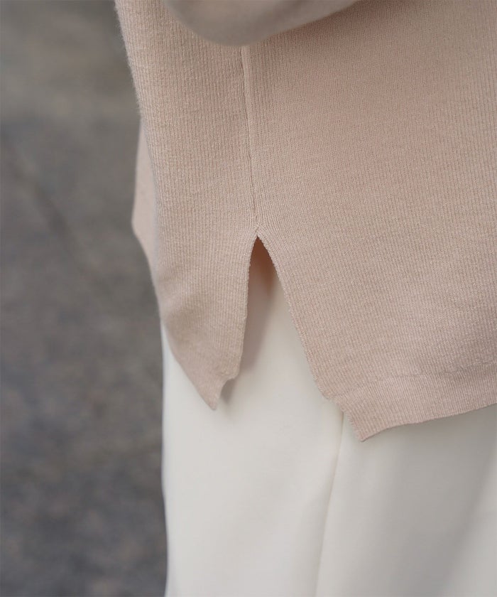 ストール付きニットプルオーバー 2点セット レディース アンゴラタッチ 秋 冬 アイボリー ピンク サックス ブラック M