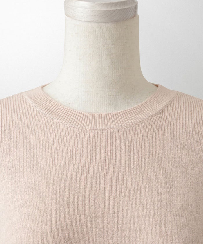 ストール付きニットプルオーバー 2点セット レディース アンゴラタッチ 秋 冬 アイボリー ピンク サックス ブラック M