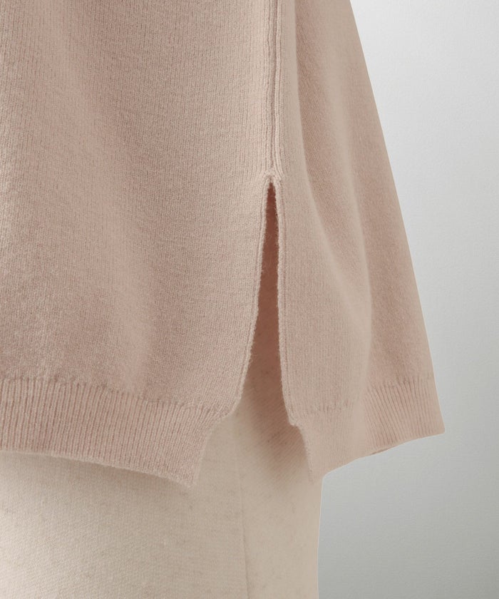 ストール付きニットプルオーバー 2点セット レディース アンゴラタッチ 秋 冬 アイボリー ピンク サックス ブラック M