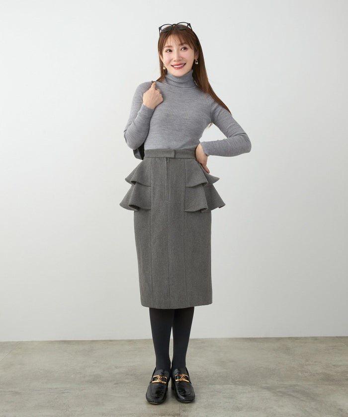 レディース大人可愛い上品きれいめ体型カバーオフィス大人カジュアルフェミニンジョイントスペース