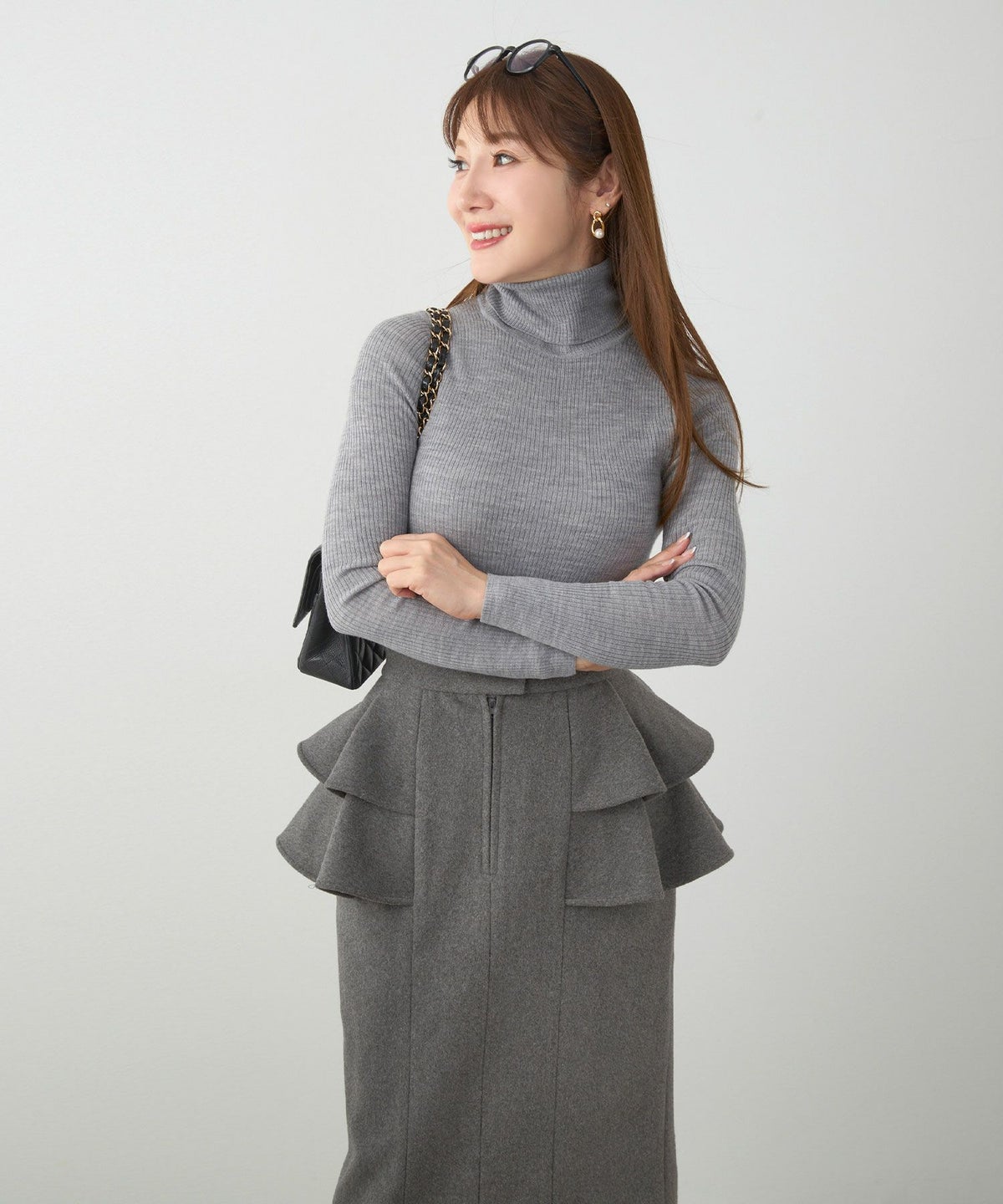 レディース大人可愛い上品きれいめ体型カバーオフィス大人カジュアルフェミニンジョイントスペース