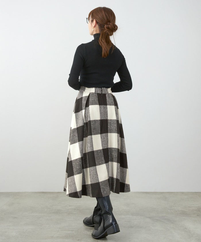 レディース 大人可愛い 上品 きれいめ 体型カバー オフィス 大人カジュアル フェミニン 柄 秋冬 ジョイントスペース