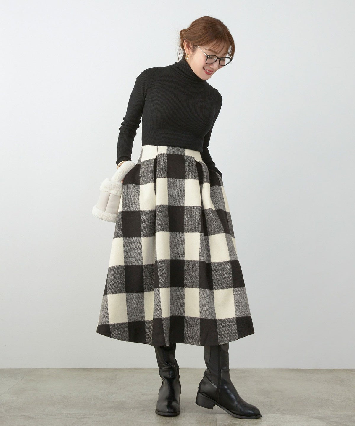 レディース 大人可愛い 上品 きれいめ 体型カバー オフィス 大人カジュアル フェミニン 柄 秋冬 ジョイントスペース