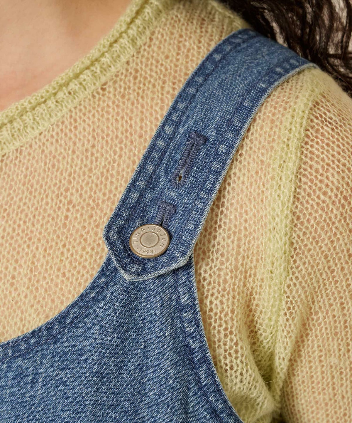 デニム/プリーツ/ジャンスカ/ワンピース