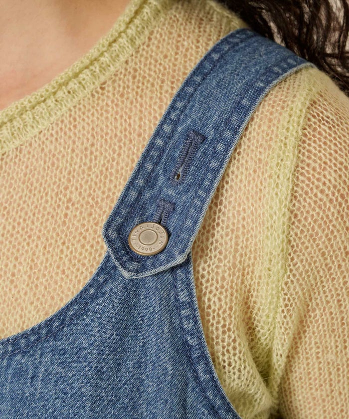 デニム/プリーツ/ジャンスカ/ワンピース