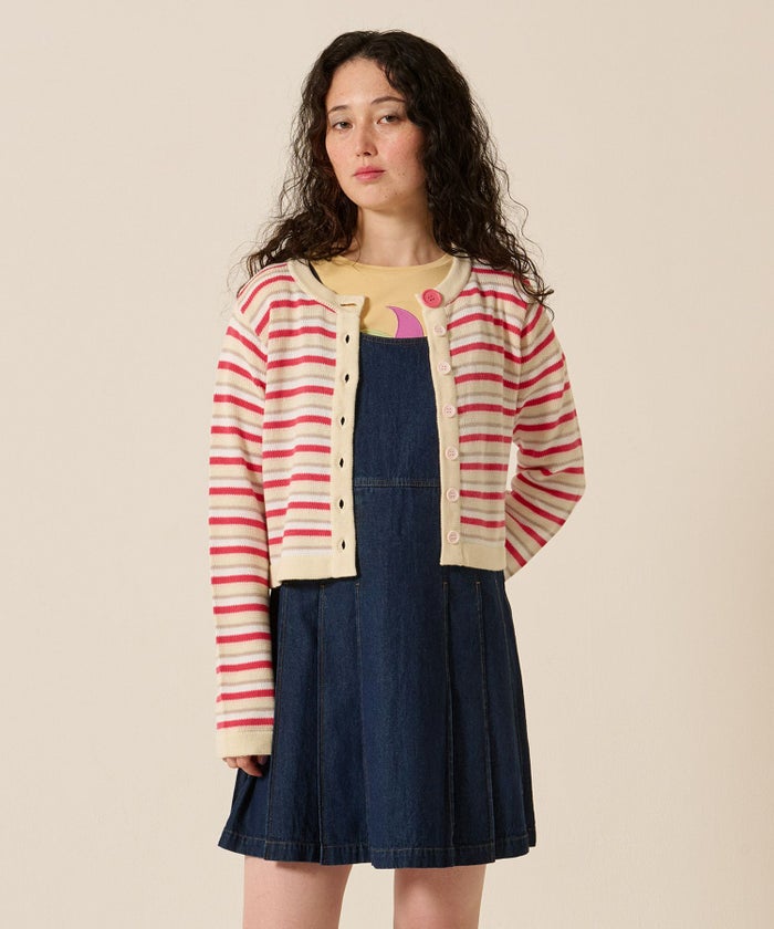 デニム/プリーツ/ジャンスカ/ワンピース