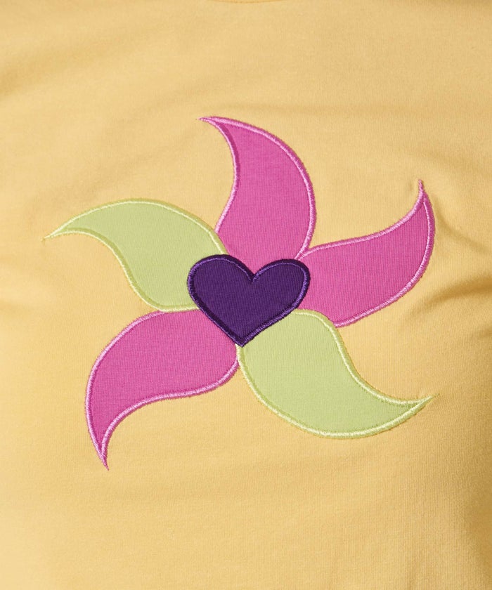 レイヤード/ロンT/ドット/イエロー