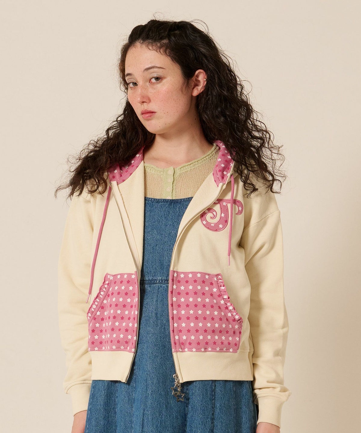 ダブルジップ/スター/パーカー