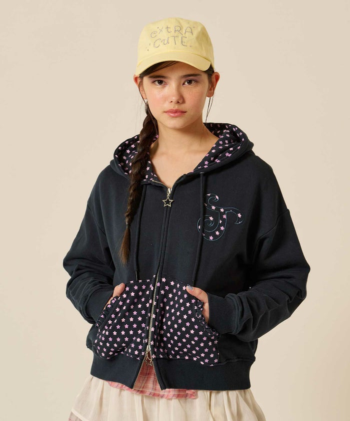 ダブルジップ/スター/パーカー