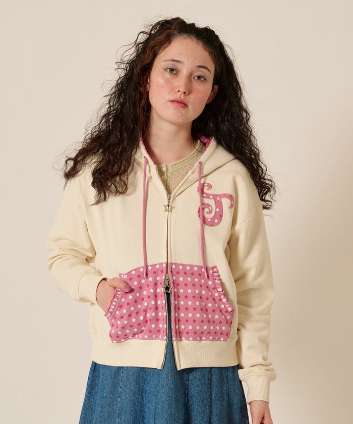 ダブルジップ/スター/パーカー