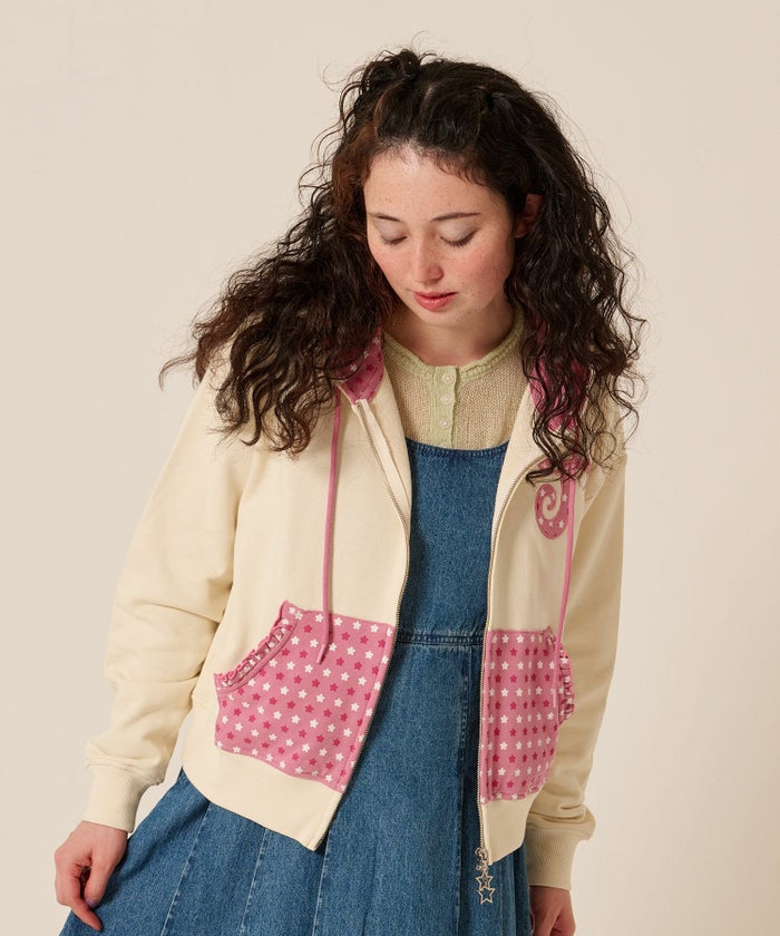 ダブルジップ/スター/パーカー