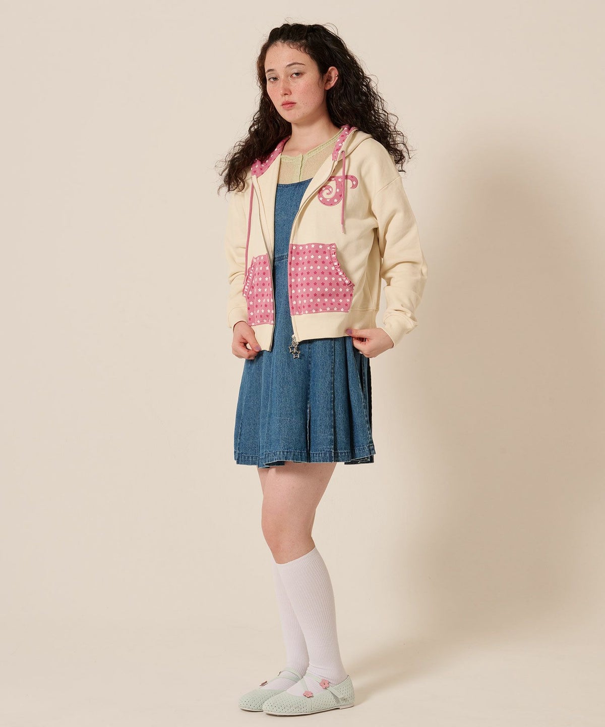 ダブルジップ/スター/パーカー