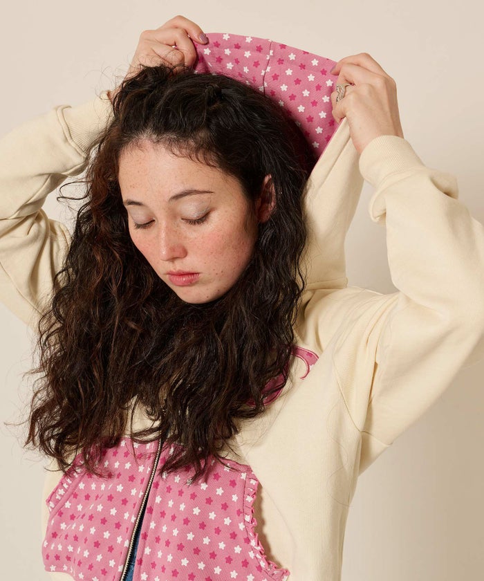 ダブルジップ/スター/パーカー