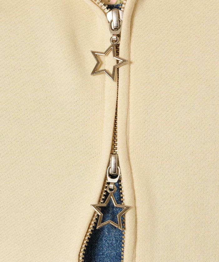 ダブルジップ/スター/パーカー