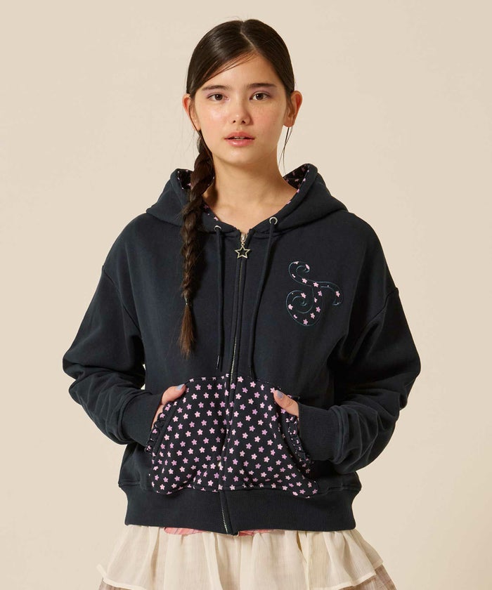 ダブルジップ/スター/パーカー