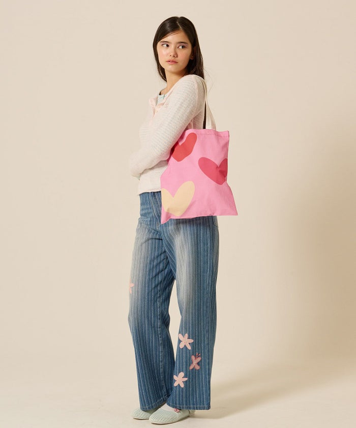 パッチワーク/花柄/デニム/パンツ