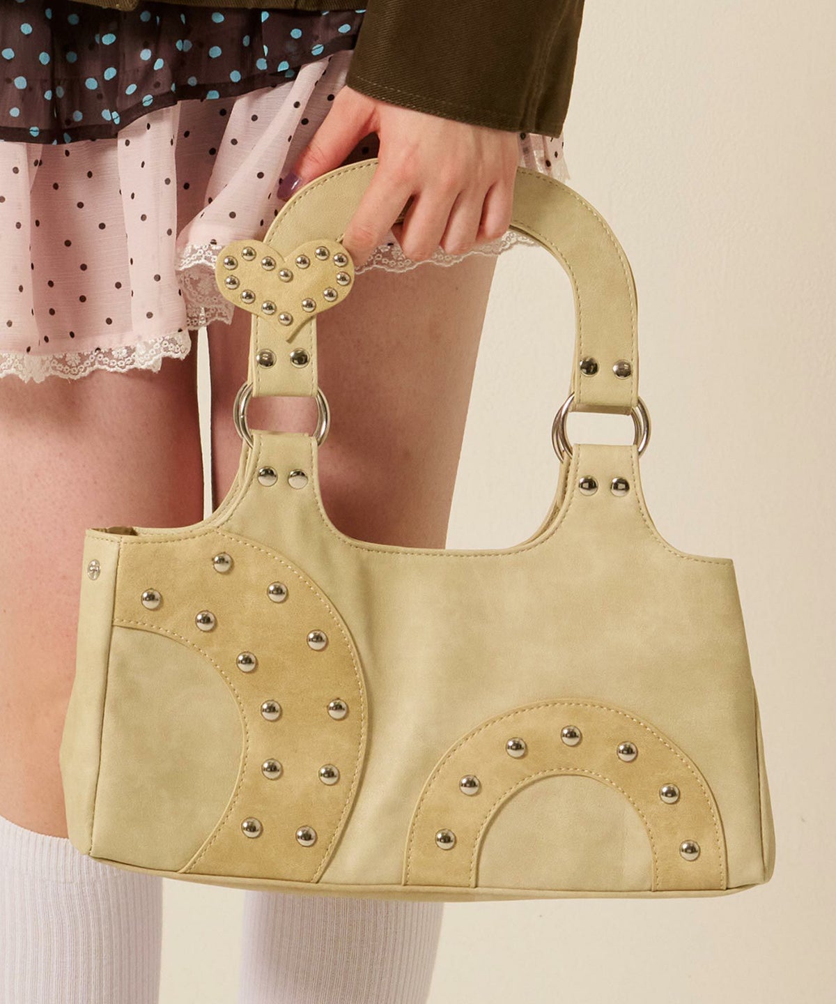 パッチワーク/ハンド/バッグ/ハート