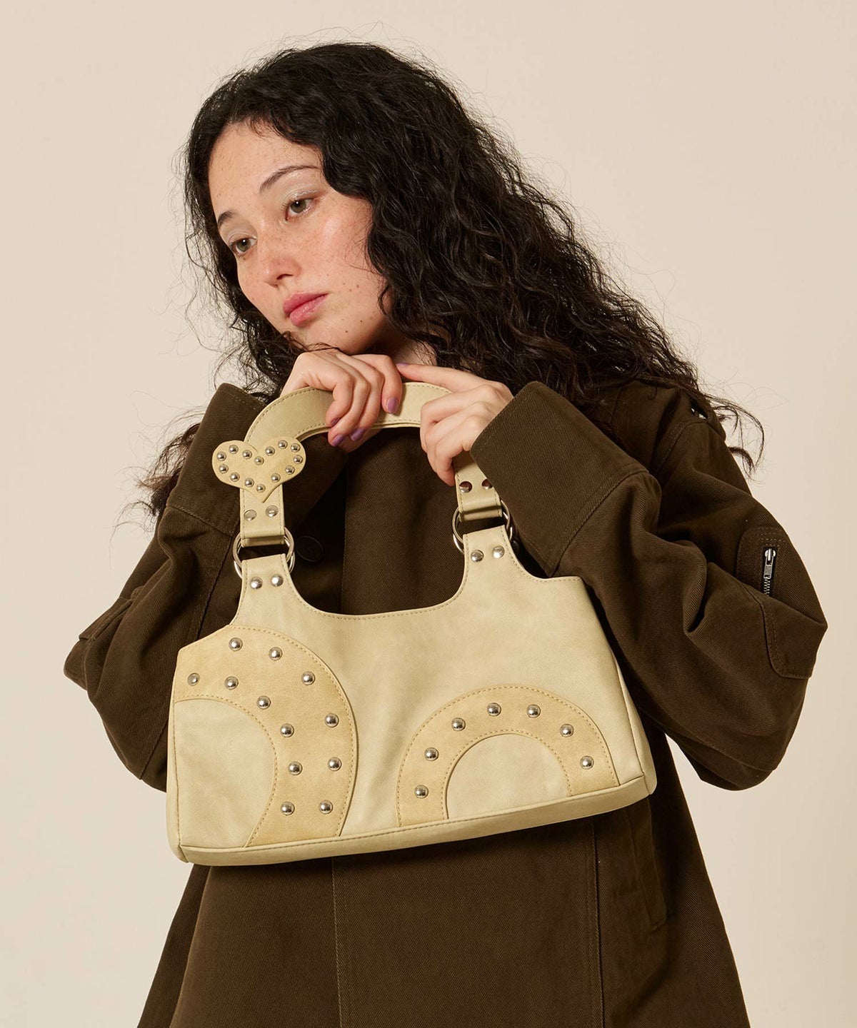 パッチワーク/ハンド/バッグ/ハート