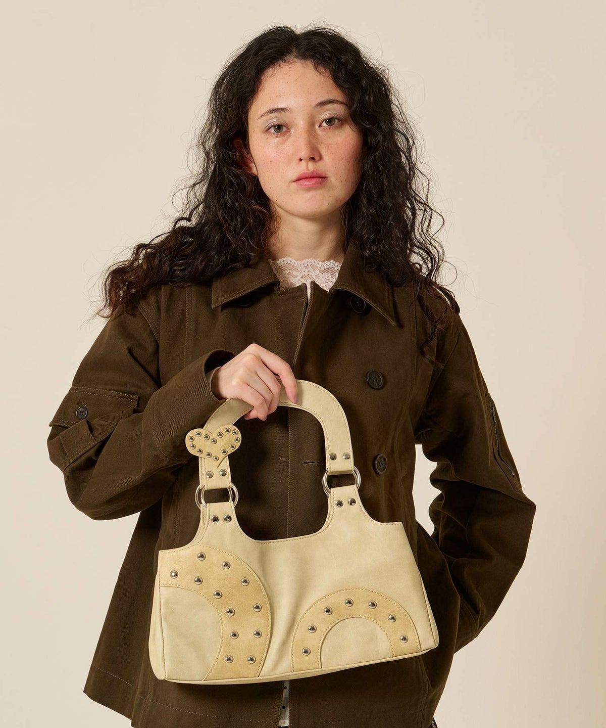 パッチワーク/ハンド/バッグ/ハート