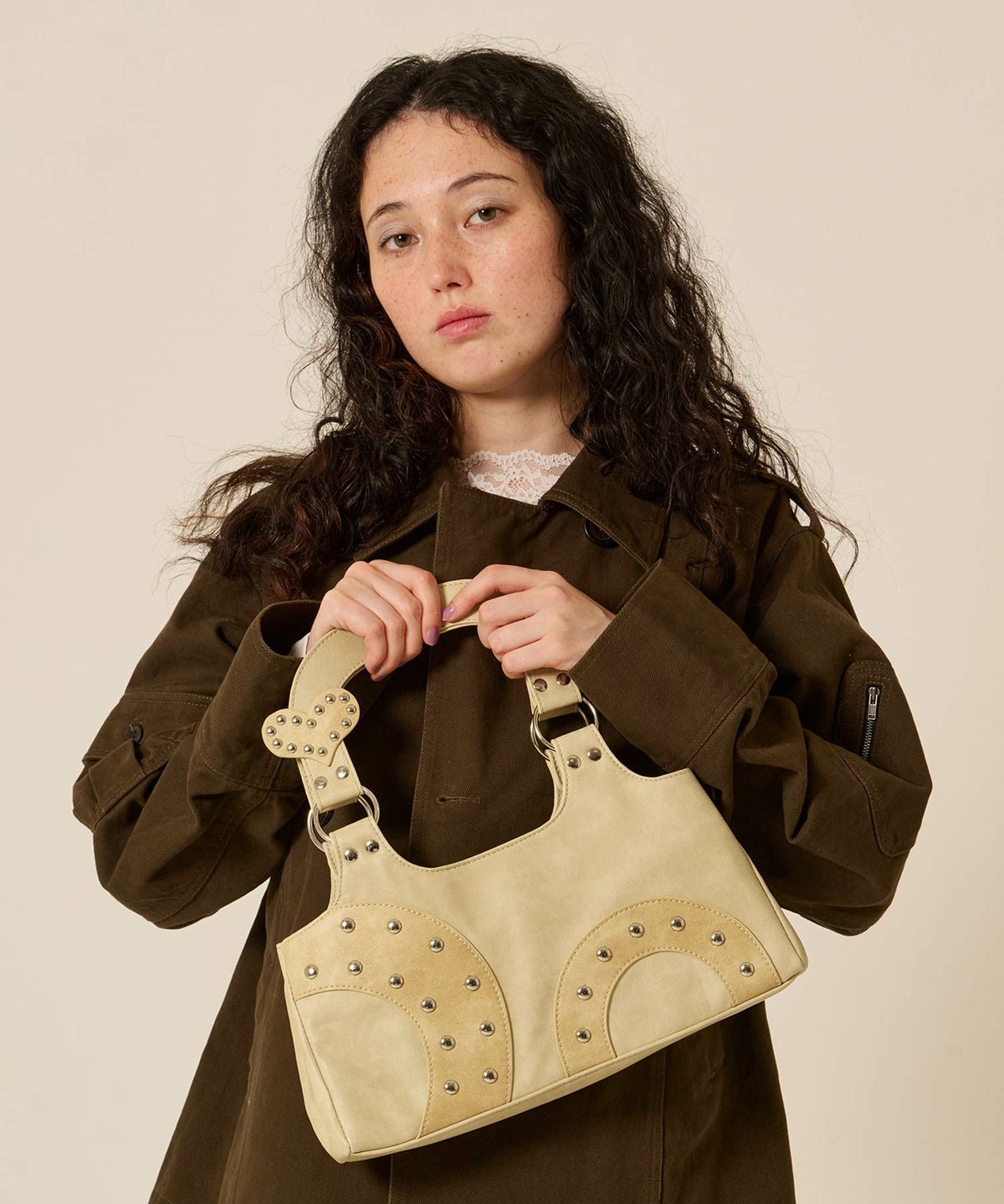 パッチワーク/ハンド/バッグ/ハート