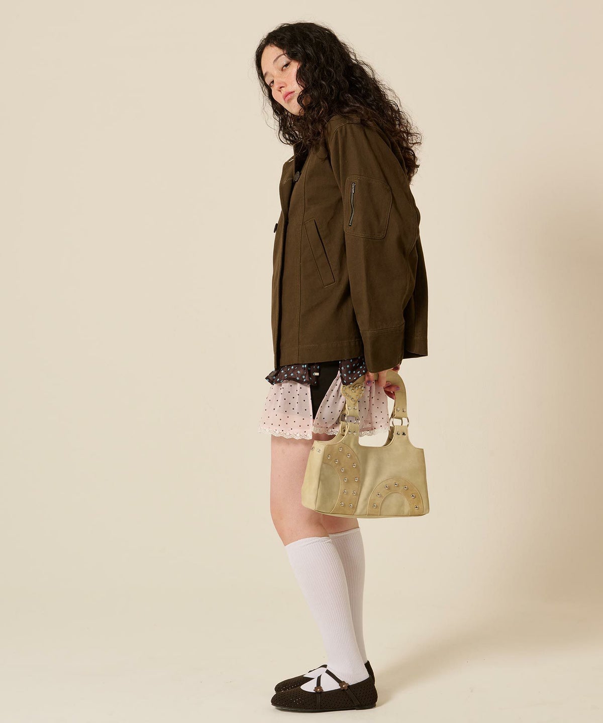 パッチワーク/ハンド/バッグ/ハート