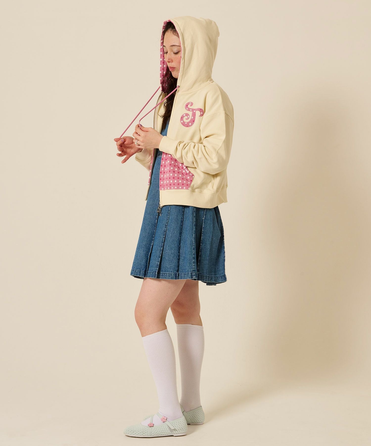 Early-Summer-SALE フラワー ニット バレエシューズ TINA：JOJUN 全2色