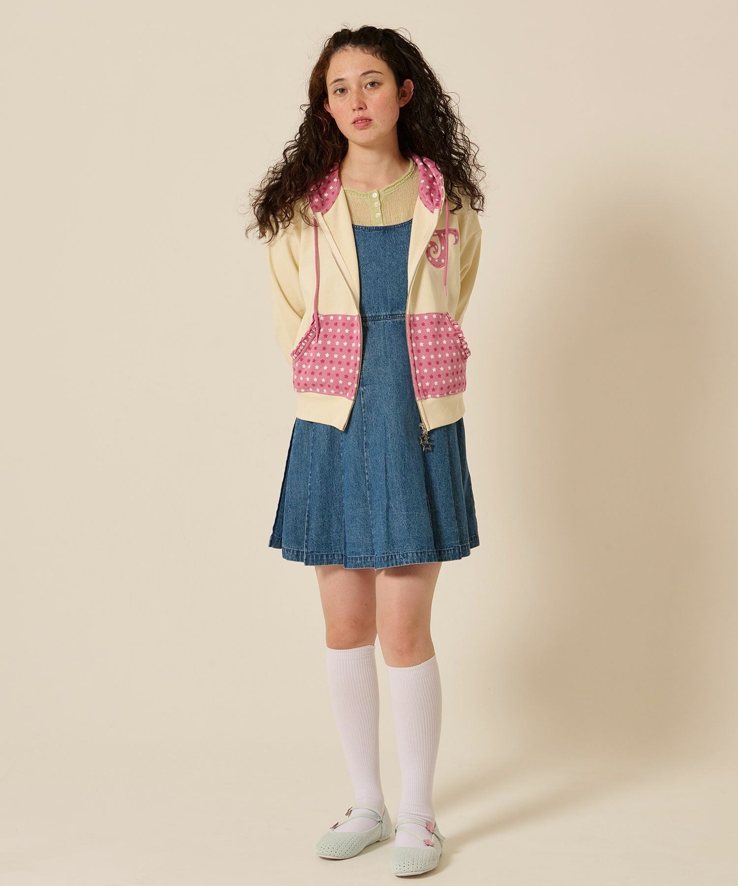 Early-Summer-SALE フラワー ニット バレエシューズ TINA：JOJUN 全2色