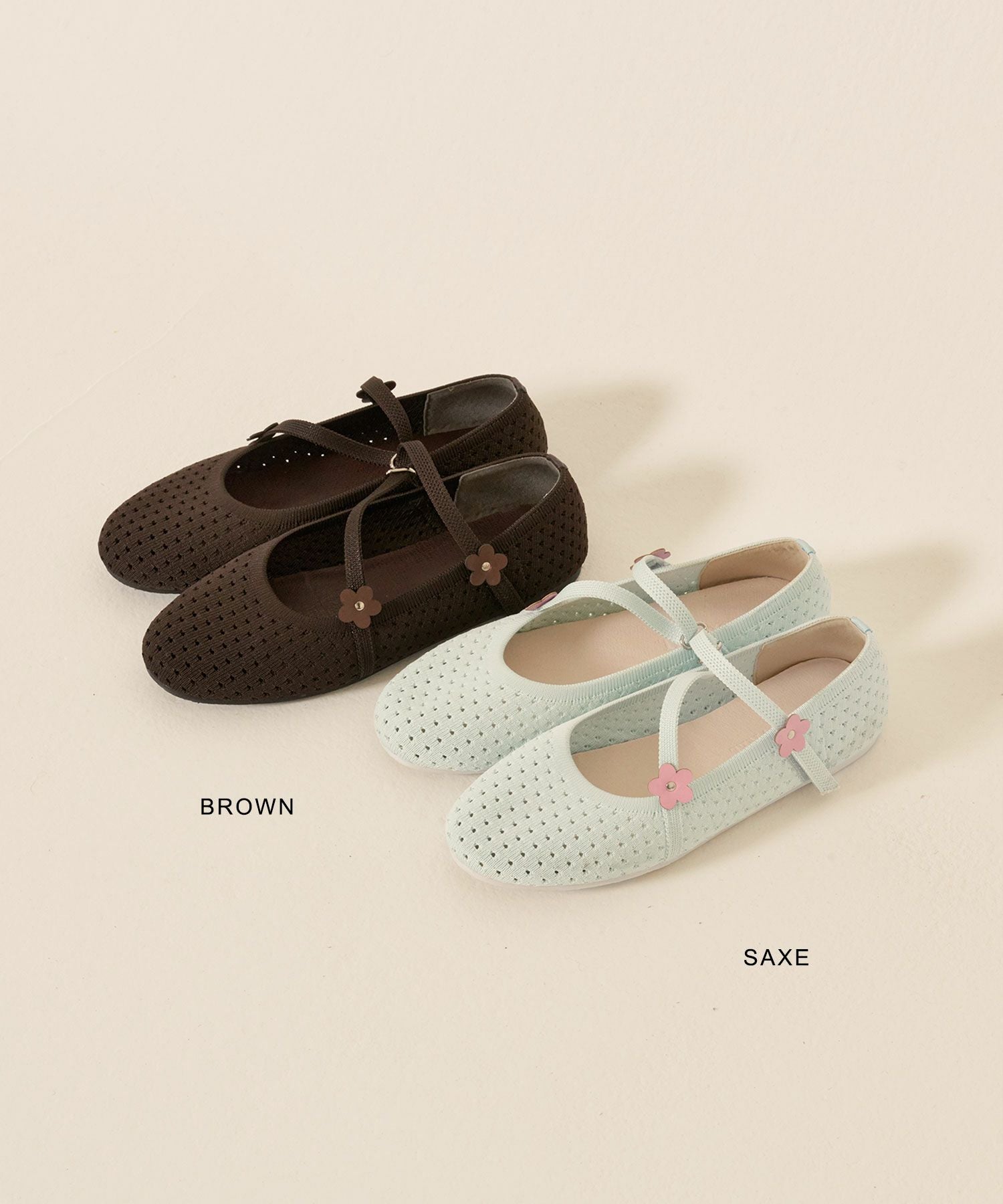 Early-Summer-SALE フラワー ニット バレエシューズ TINA：JOJUN 全2色