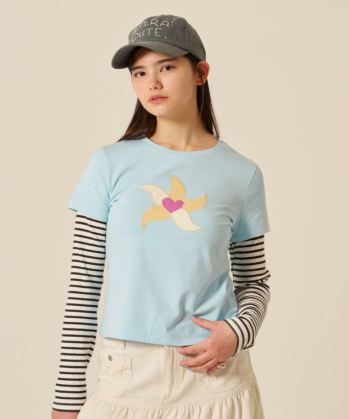 ストーン/キャップ/グレー