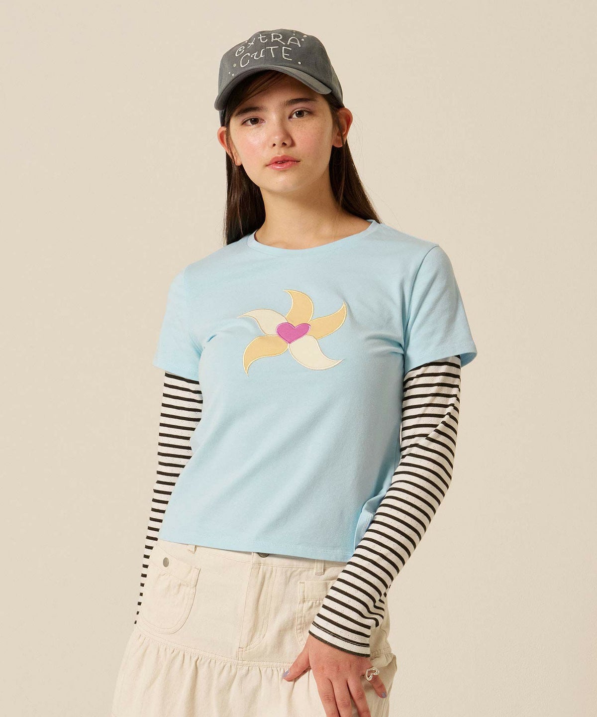 ストーン/キャップ/グレー