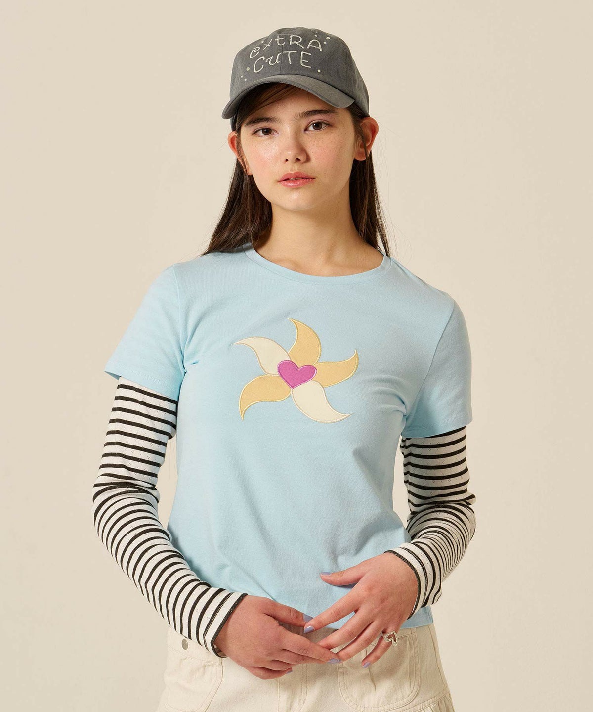 ストーン/キャップ/グレー