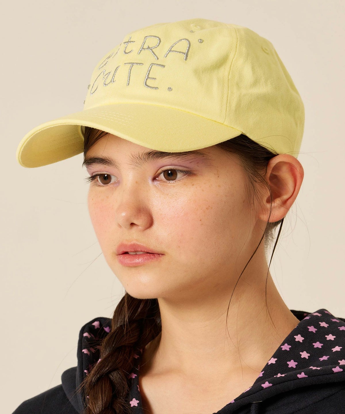 ストーン/キャップ/イエロー