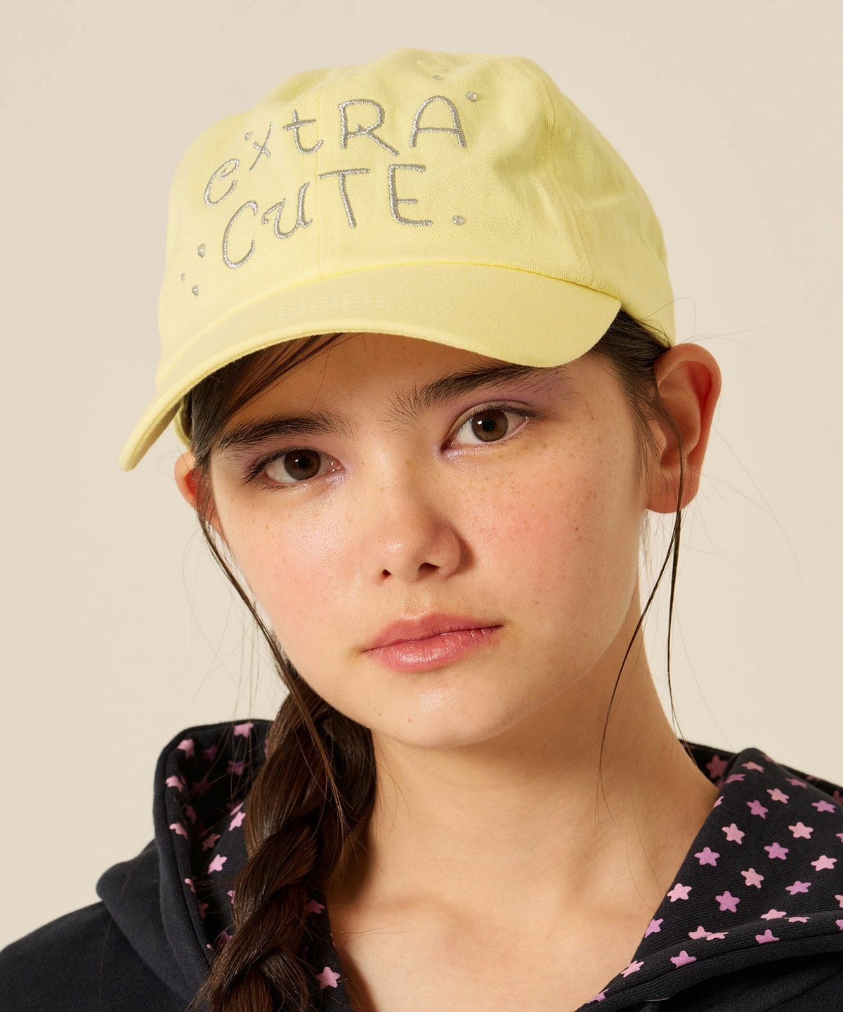 ストーン/キャップ/イエロー