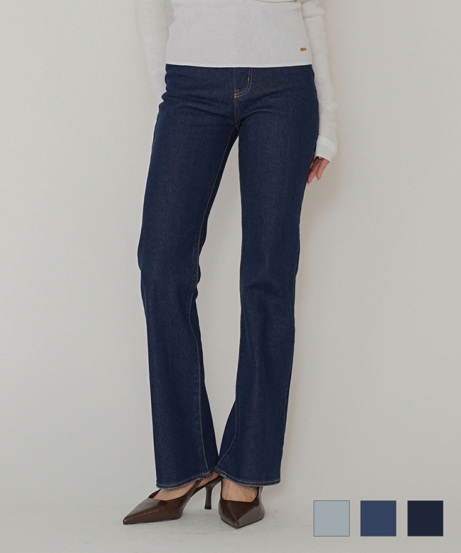 TIMESALE スリム フレア デニム KINO THE KEI 全3色｜ktk741-0162【1