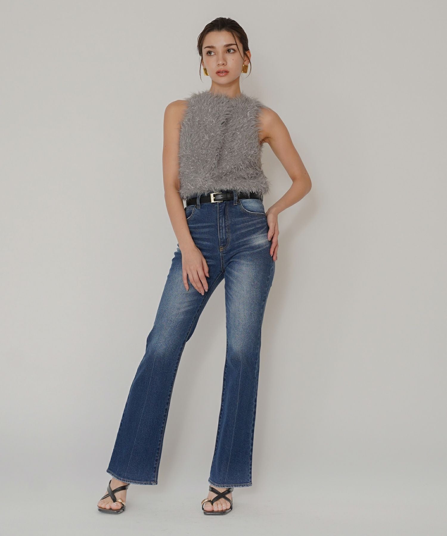 TIMESALE スリム フレア デニム KINO THE KEI 全3色｜ktk741-0162【1