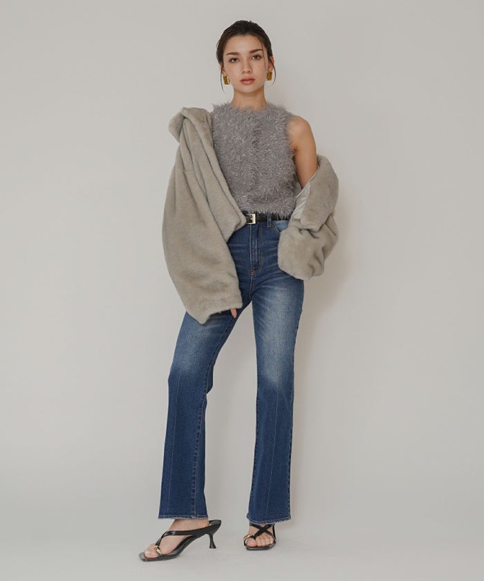 スリム フレア デニム KINO THE KEI