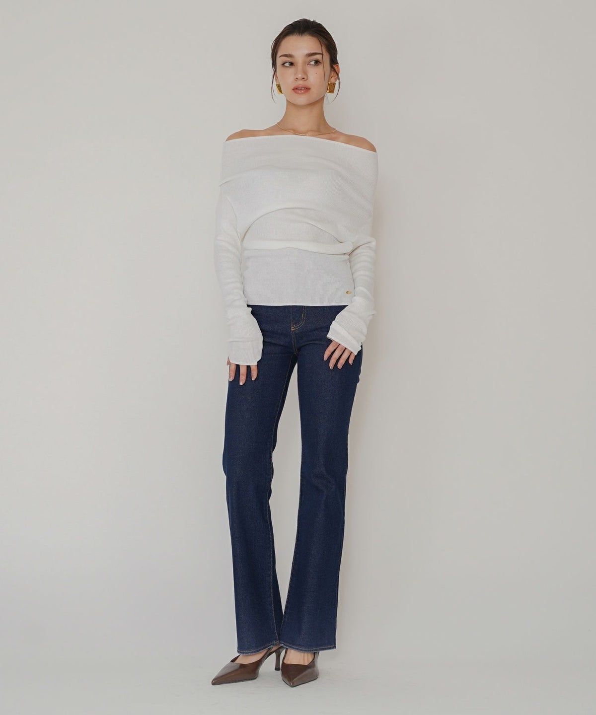 スリム フレア デニム KINO THE KEI