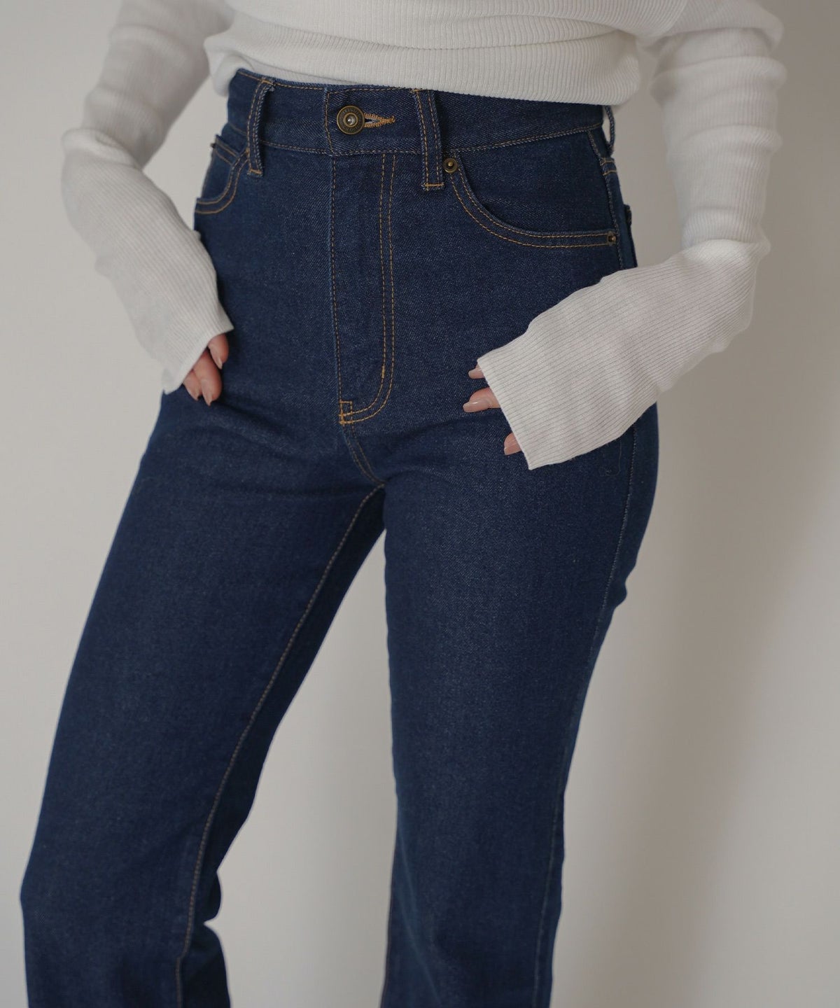 スリム フレア デニム KINO THE KEI