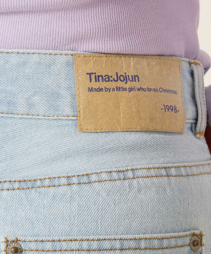 デニム/ロング/スカート/フラワー