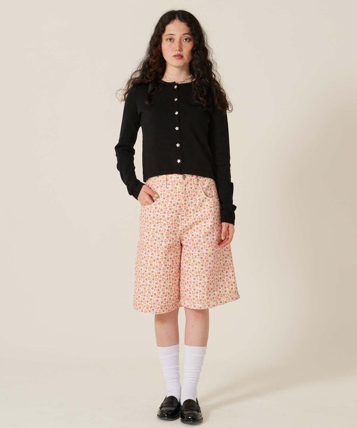 ハーフパンツ/花柄/カラーパンツ