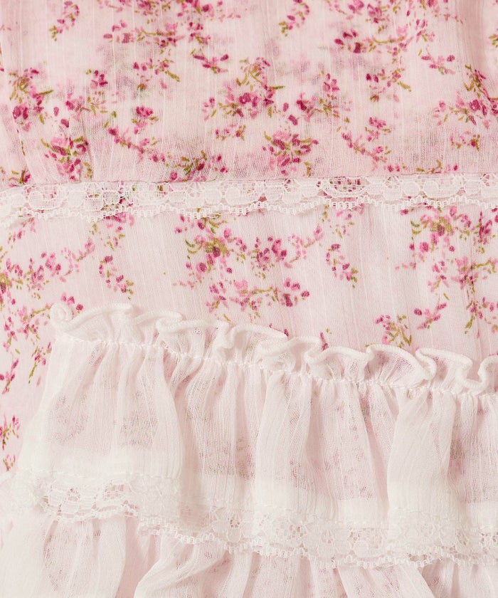 フリル/」チュニック/キャミ/花柄