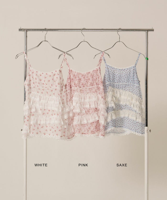 フリル/」チュニック/キャミ/花柄/ドット