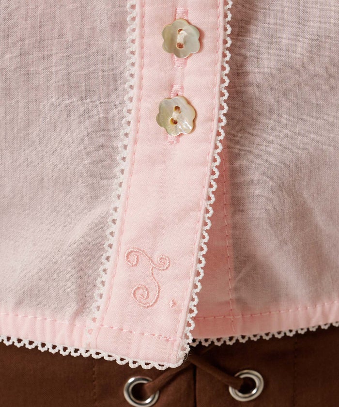 トップス/シャツ/ブラウス/コンパクト キャップスリーブ ブラウス TINA：JOJUN