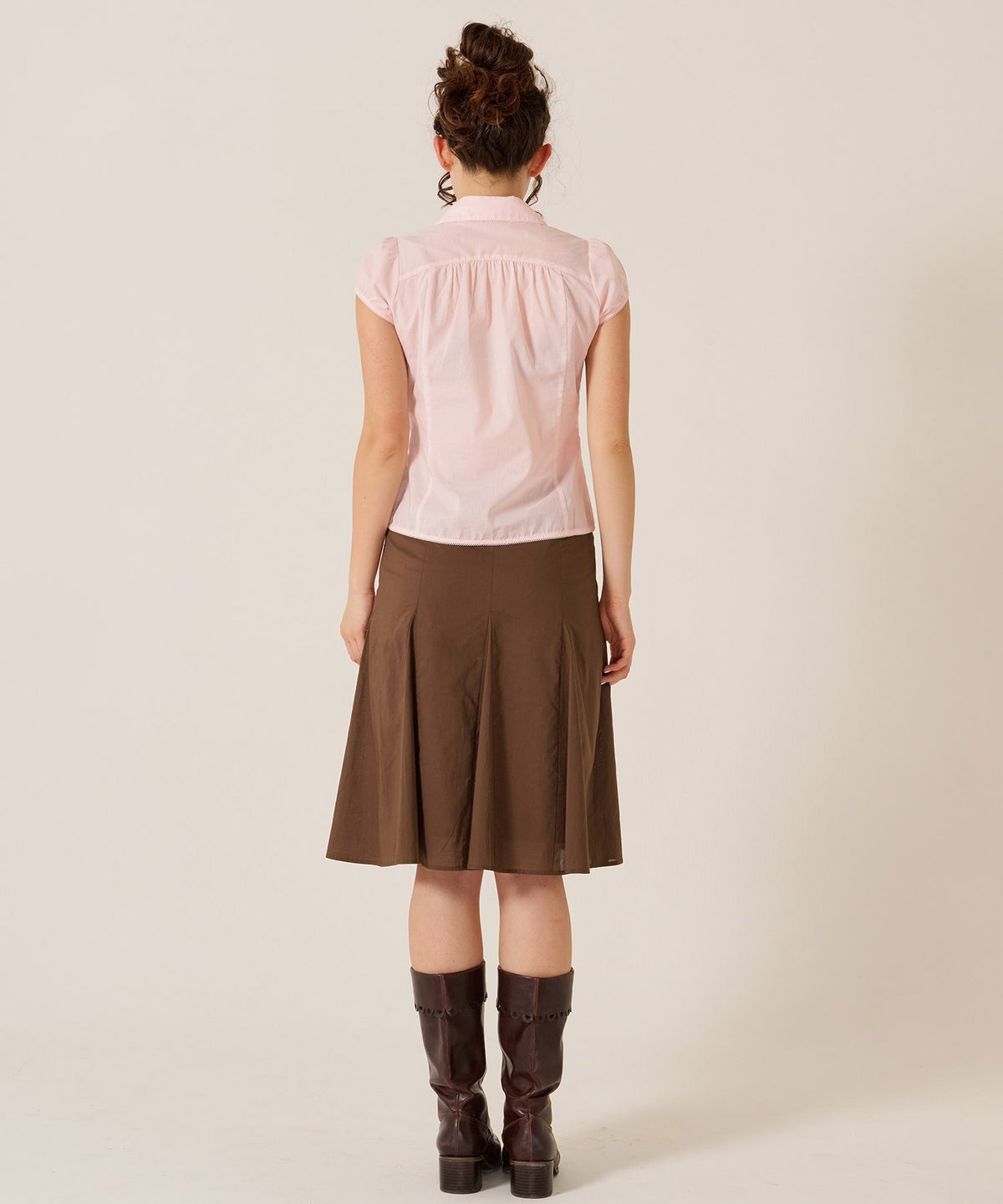 トップス/シャツ/ブラウス/コンパクト キャップスリーブ ブラウス TINA：JOJUN