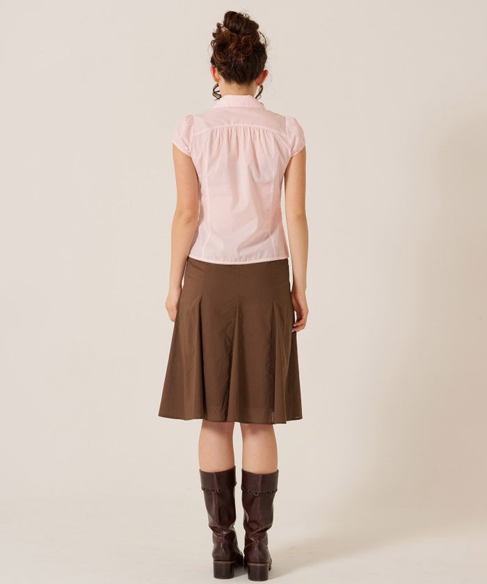 トップス/シャツ/ブラウス/コンパクト キャップスリーブ ブラウス TINA：JOJUN