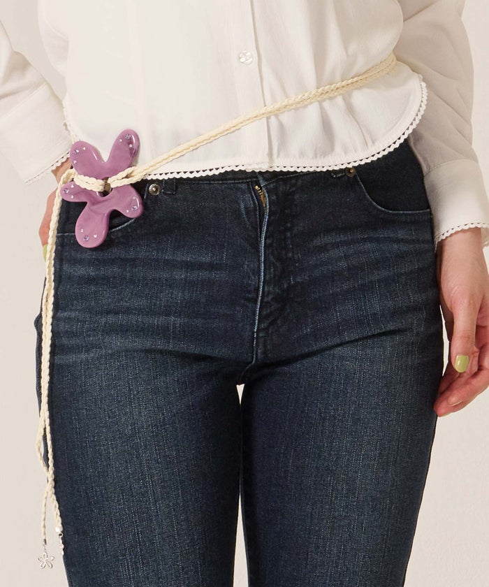 フラワー/紐/ベルト/フラワー ストリング ベルト TINA：JOJUN