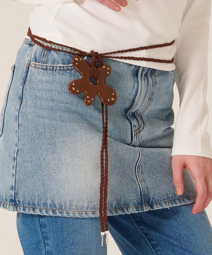 フラワー/紐/ベルト/フラワー ストリング ベルト TINA：JOJUN